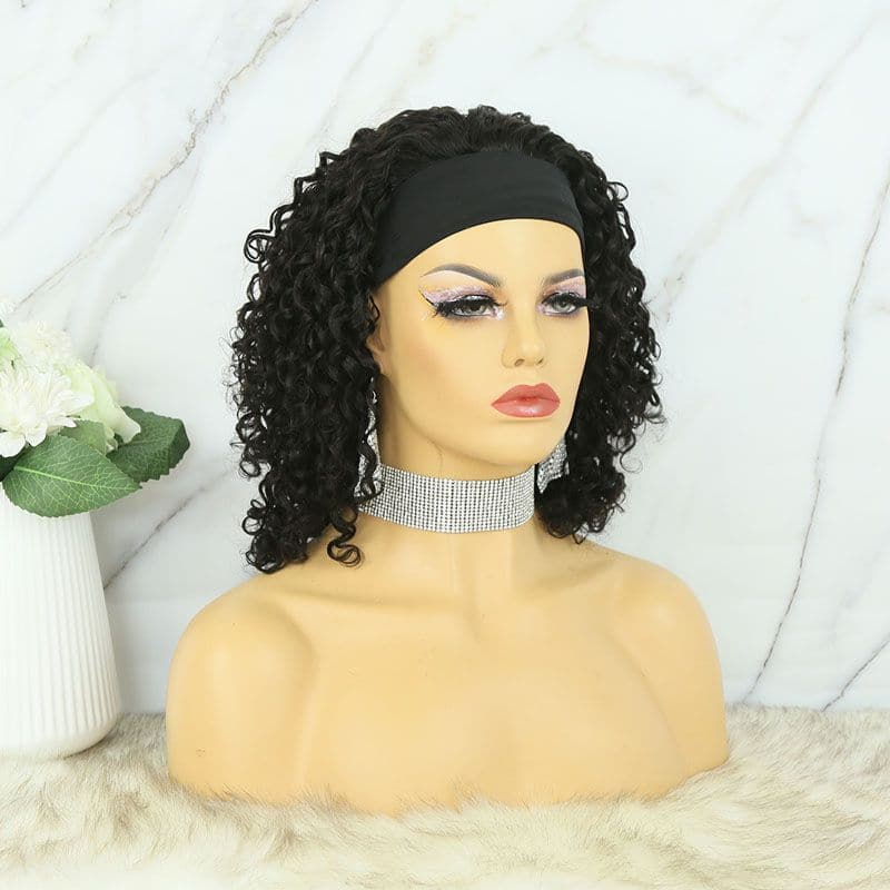 JoyceWaterWaveBobHumanHairHeadbandWig 8