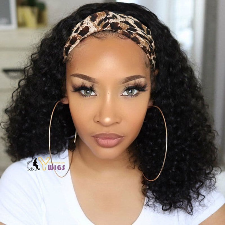 Judy Water Wave Human Hair Headband Wig 1