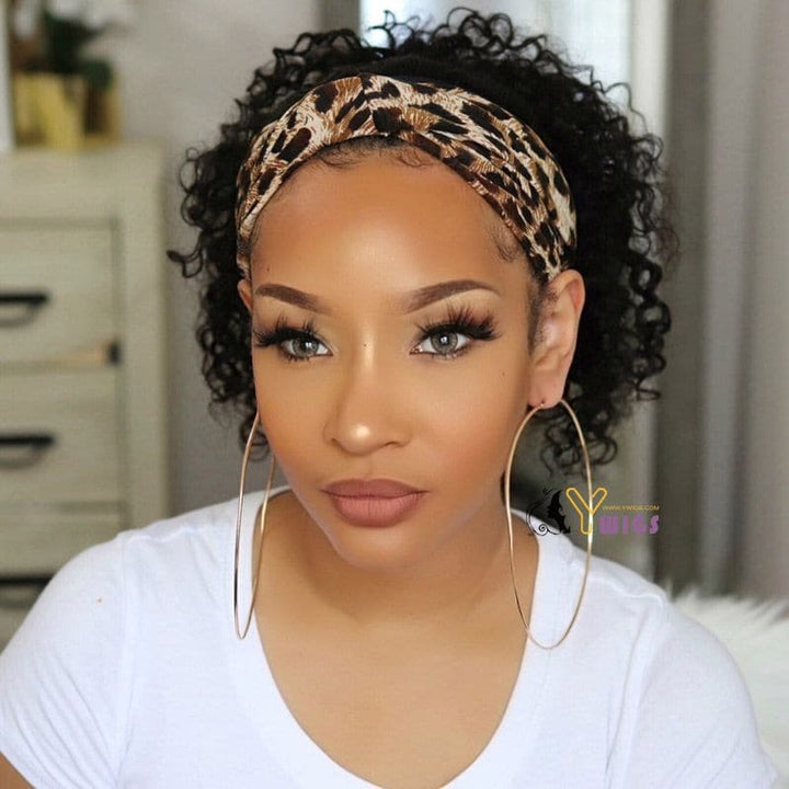 Judy Water Wave Human Hair Headband Wig 2