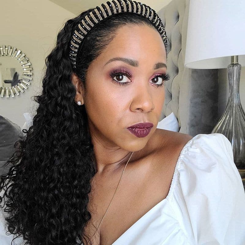 Judy Water Wave Human Hair Headband Wig 3