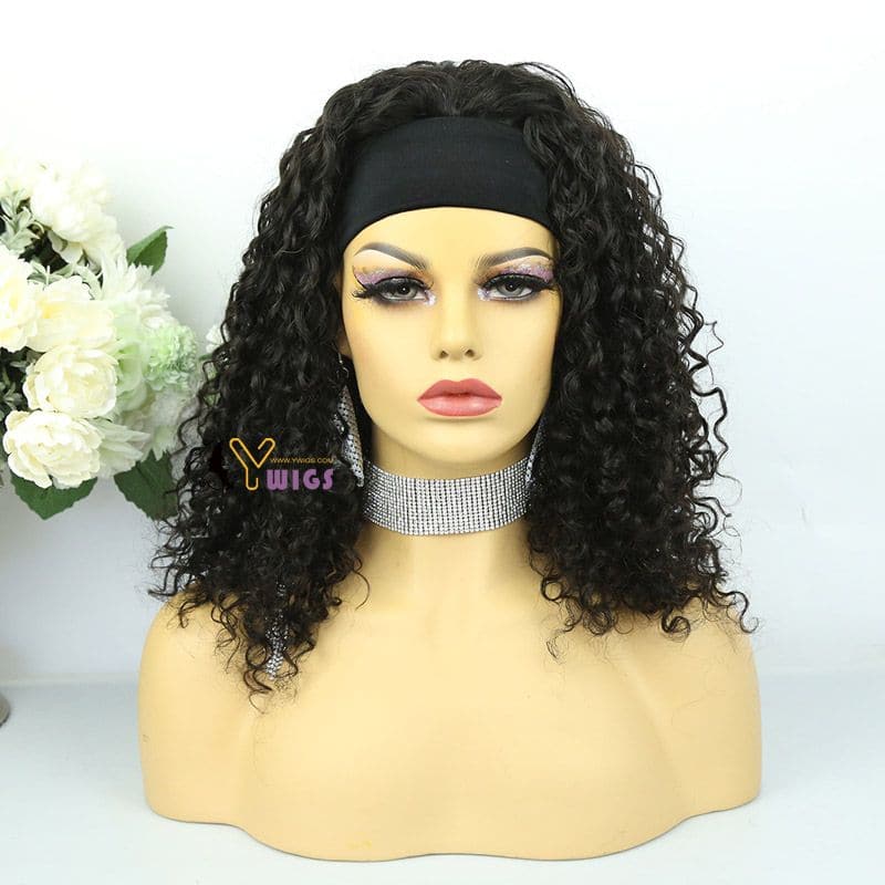 Judy Water Wave Human Hair Headband Wig 4