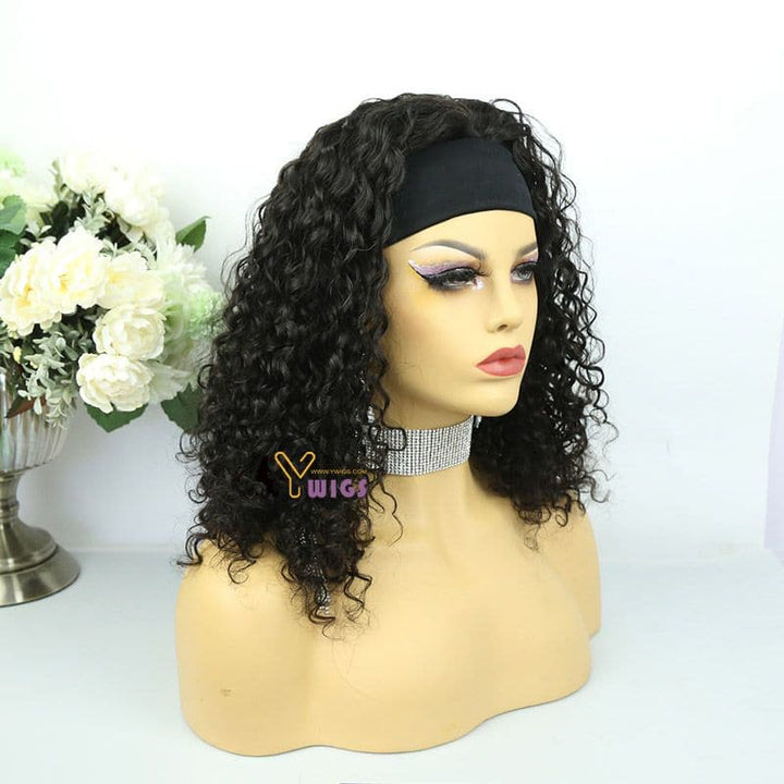 Judy Water Wave Human Hair Headband Wig 5