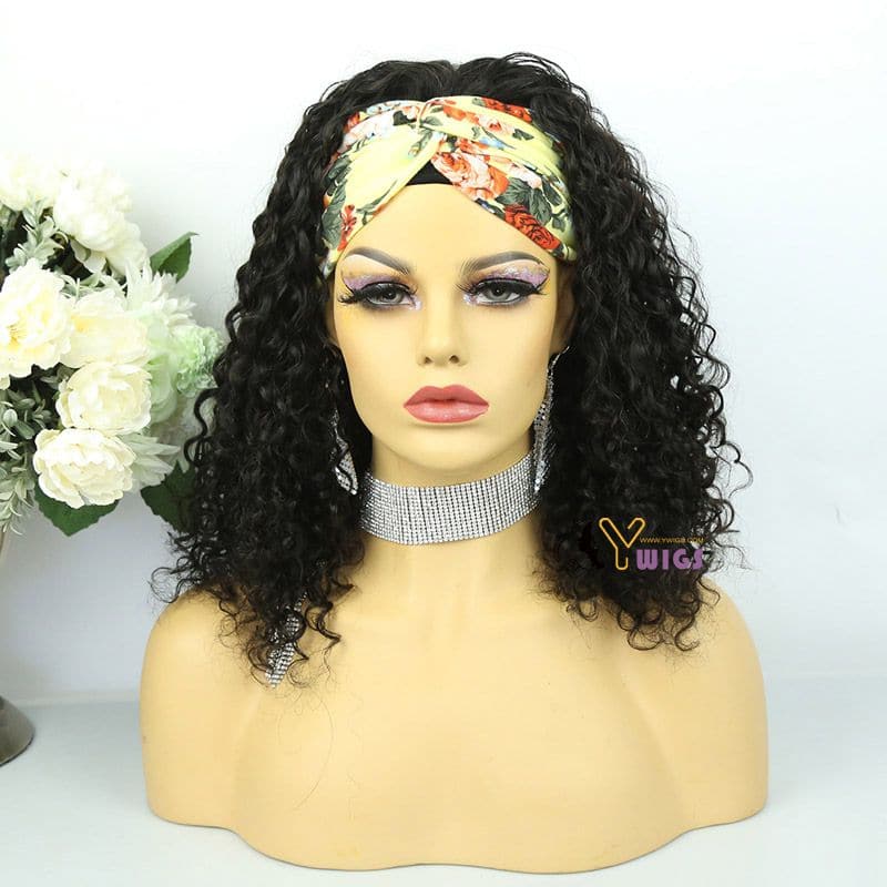 Judy Water Wave Human Hair Headband Wig 7