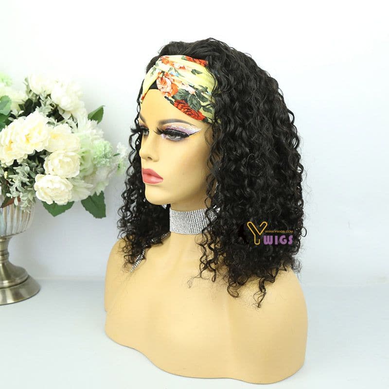 Judy Water Wave Human Hair Headband Wig 8