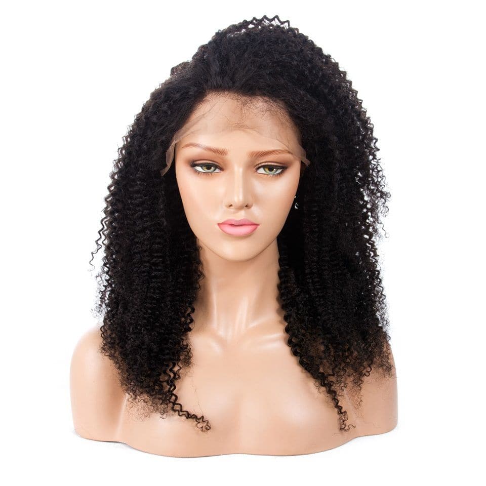 Kinky Curly Human Hair Full Lace Wig 1