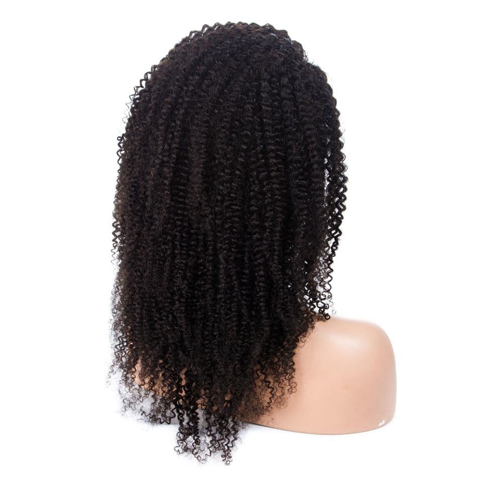 Kinky Curly Human Hair Full Lace Wig 4