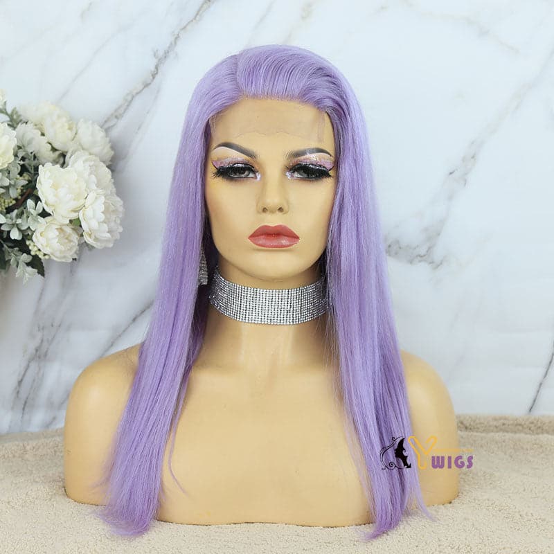 purple straight 13x6 lace front wig review