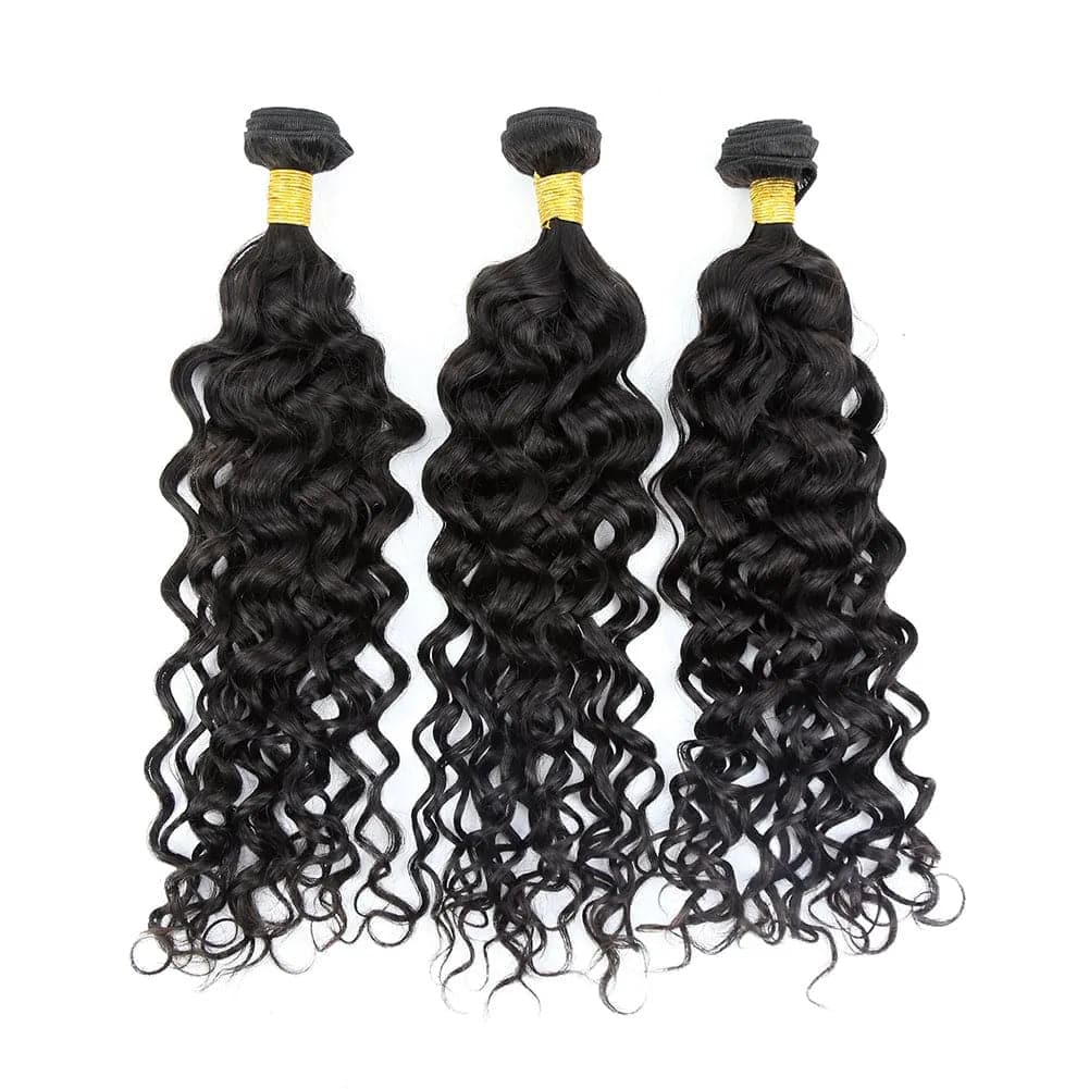 Natural Wave Brazilian Human Hair Bundles Natural Color