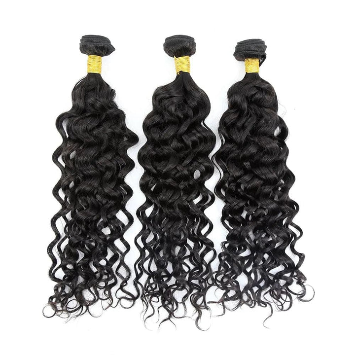 Natural Wave Brazilian Human Hair Bundles Natural Color