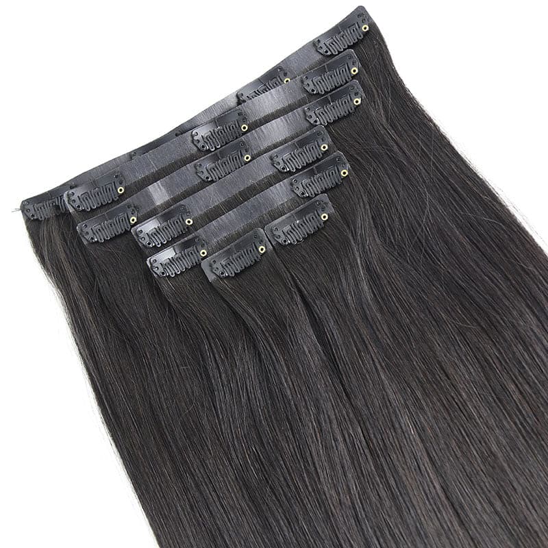 Seamless Clip In Hair Extensions Silky Straight