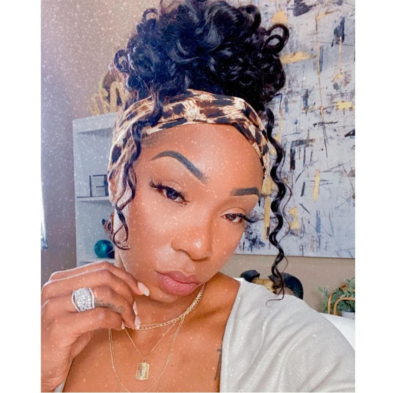 Sophie Loose Human Hair Wave Headband Wig