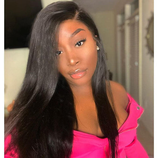 Straight Human Hair 13x6 Lace Front Wig A61 Ywigs