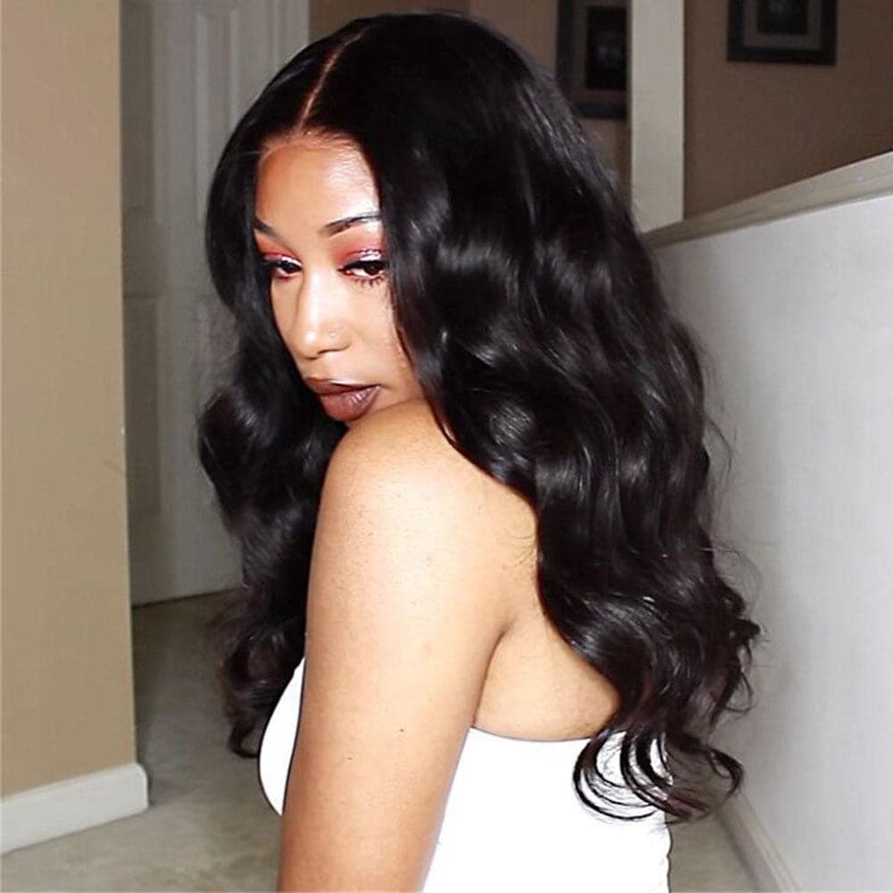 Straight Human Hair 13x6 Lace Front Wig 1