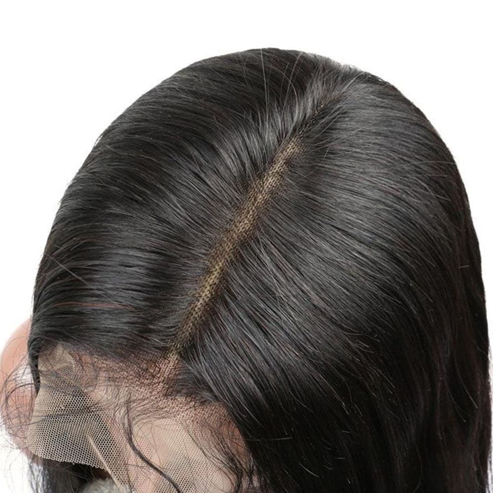 Straight Human Hair 13x6 Lace Front Wig 6