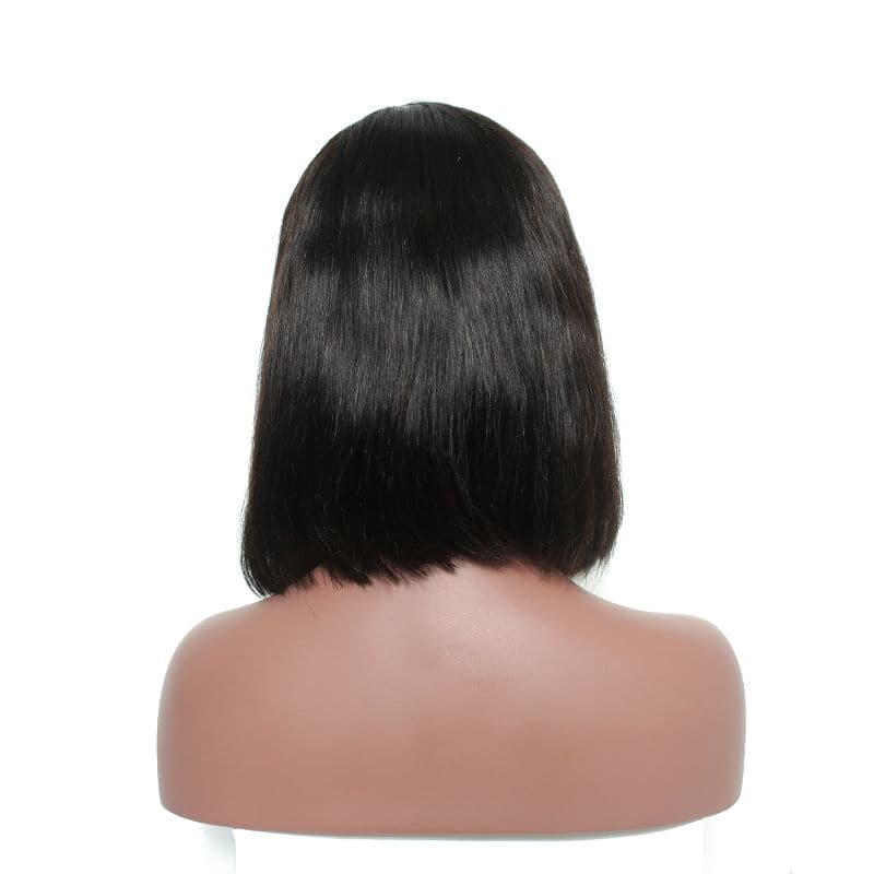 Straight Human Hair 360 Lace Frontal Bob Wigsback1