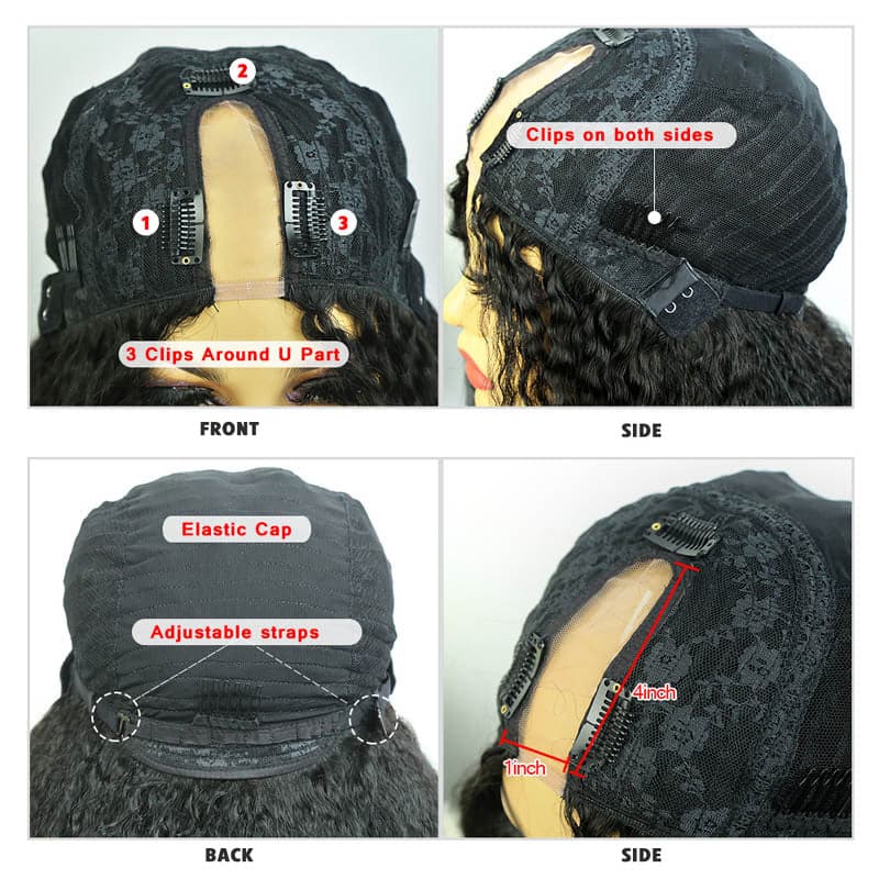 U part wig cap constriction