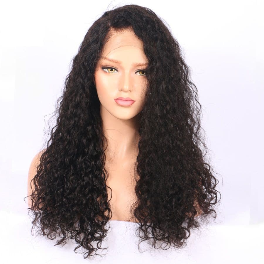 Water Wave 360 Lace Frontal Wigs Human Hair AOB08 front1