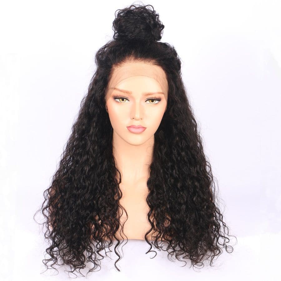 Water Wave 360 Lace Frontal Wigs Human Hair AOB08 front2