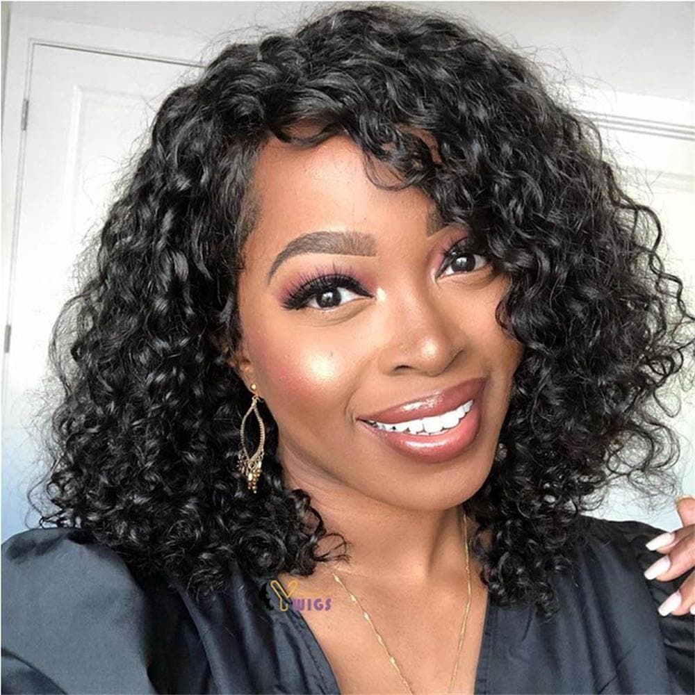 Curly Middle Part 13 X 6 Lace Front Wig 8