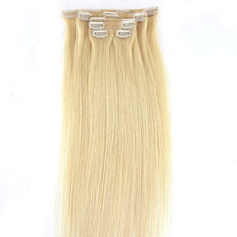 clip in hair extensions golden blonde