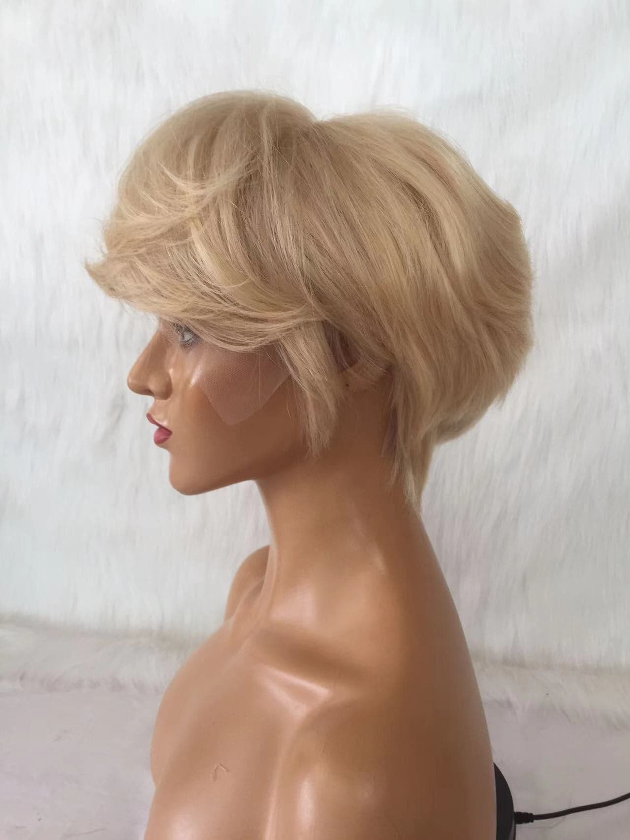 blonde short lace front wig natural wave pixie cut 03