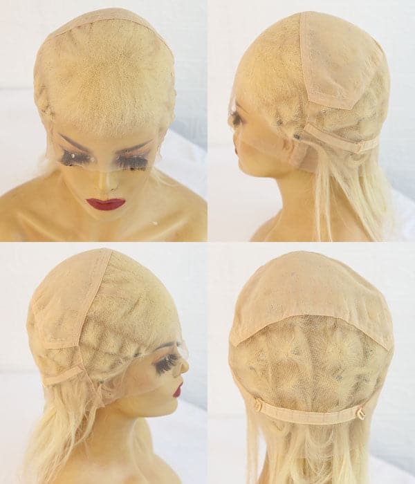 Wholesale - Full Lace Wig Human Hair #613 Platinum Blonde