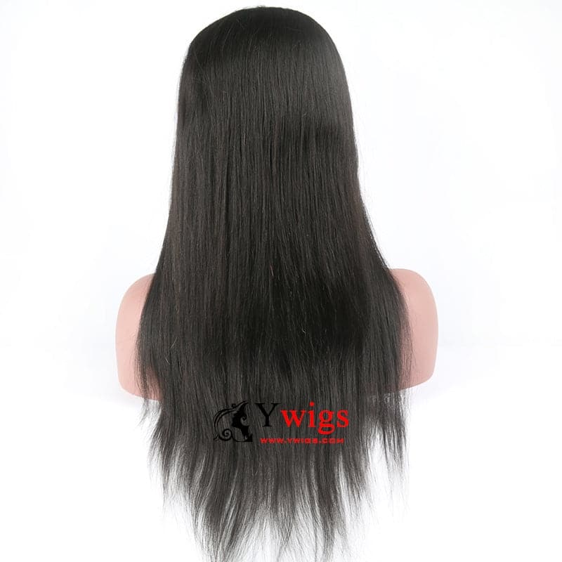 natural color straight human hair 13x4 lace front wig 3