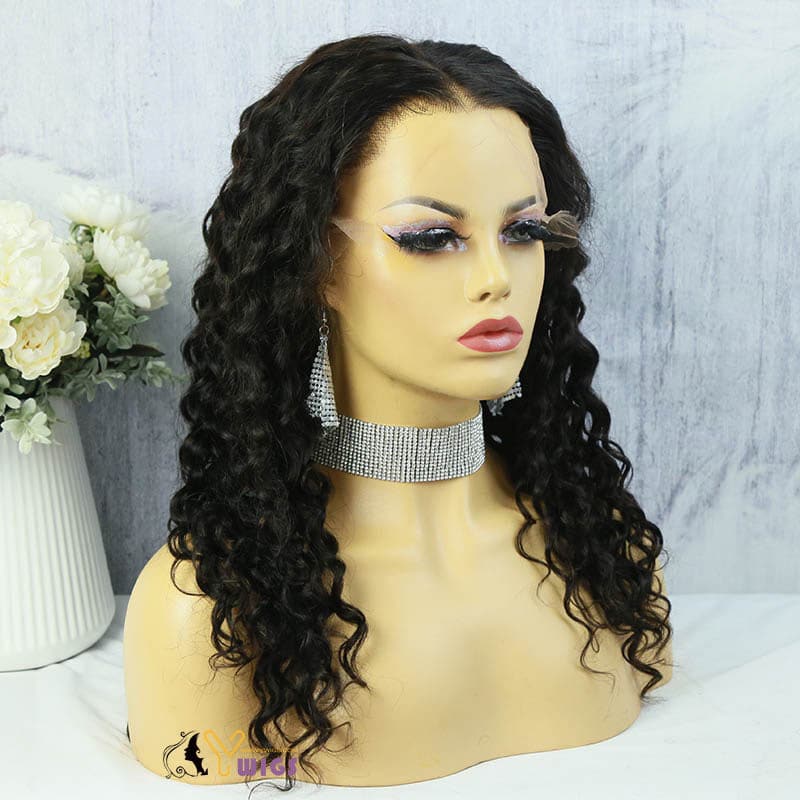 clear lace loose wave 13x6 lace front wig human hair 3