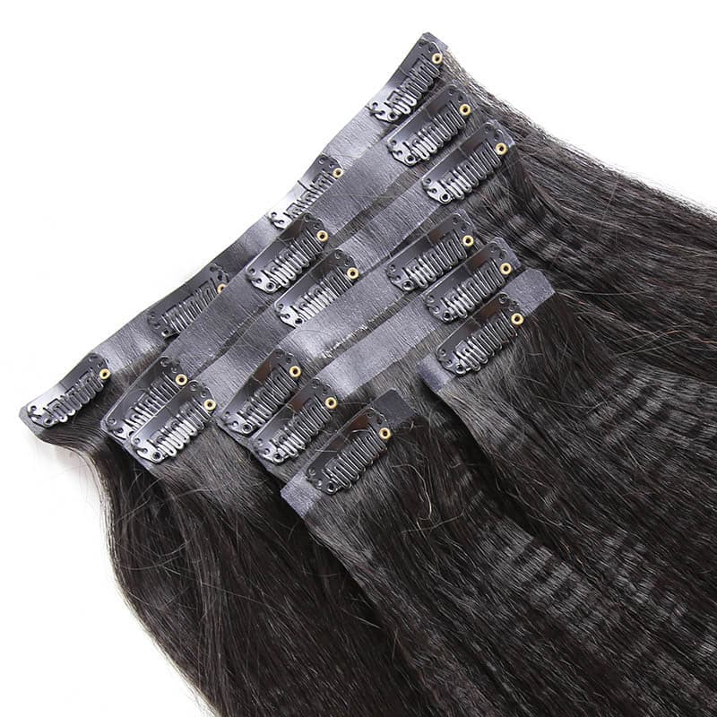 Extensiones de cabello con clip sin costuras Light Yaki