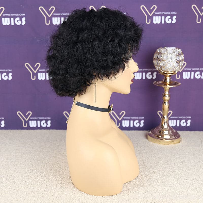 bangs water wave 13x6 lace front bob wig 2