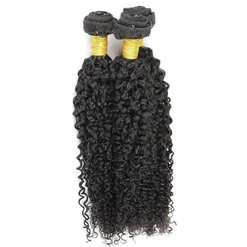 Natural Color Kinky Curly Micro Bead/Microlink Weft Hair Extensions