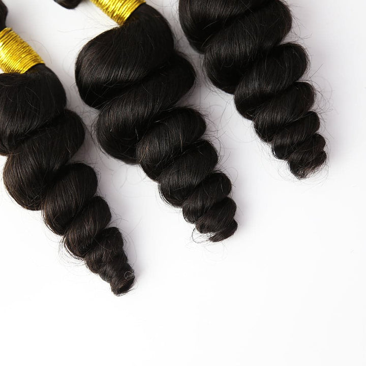 human hair weft bundles loose wave