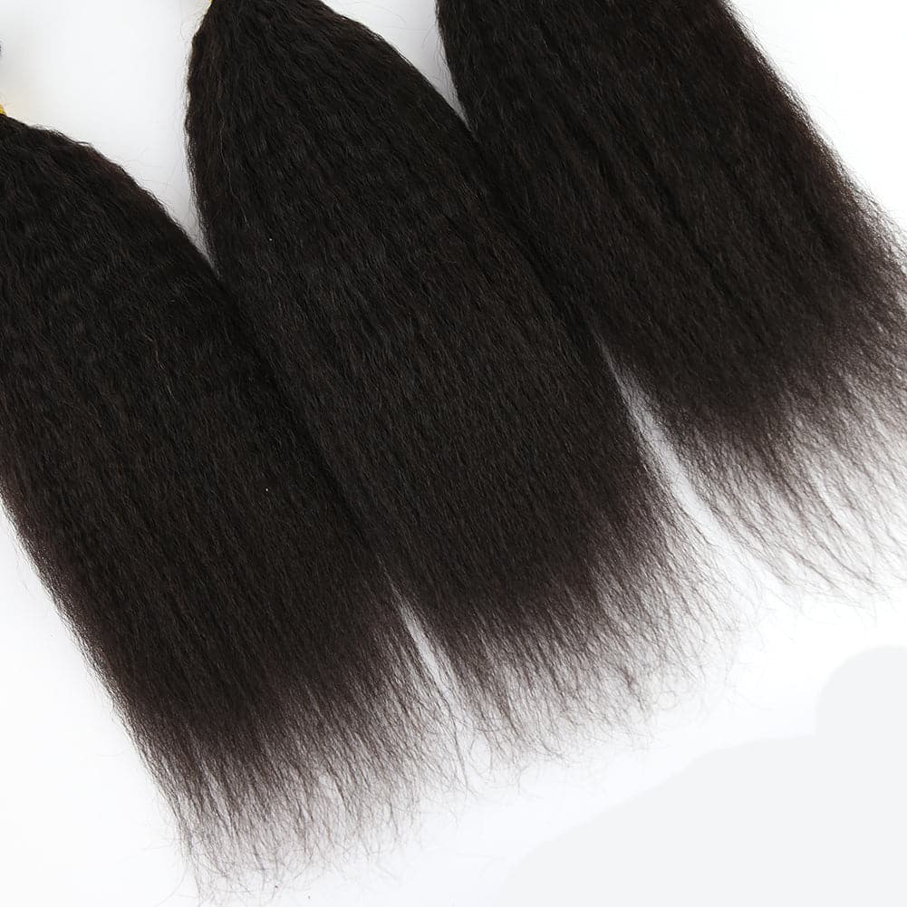 kinky straight human hair weave bundles​
