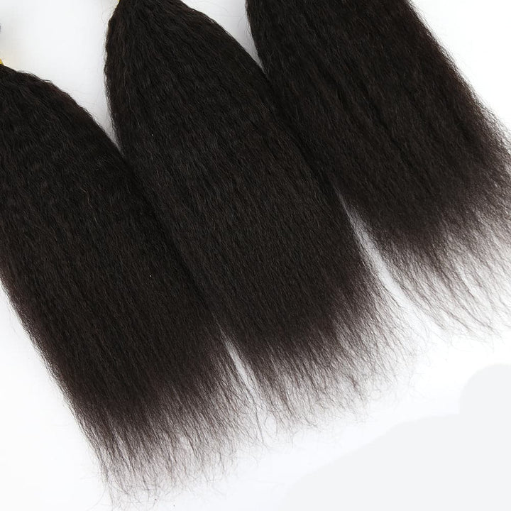 kinky straight human hair weave bundles​
