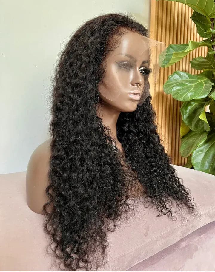 4C Edges | HD Lace Water Wave 13 x 6 Lace Front Wig with Kinky Edges