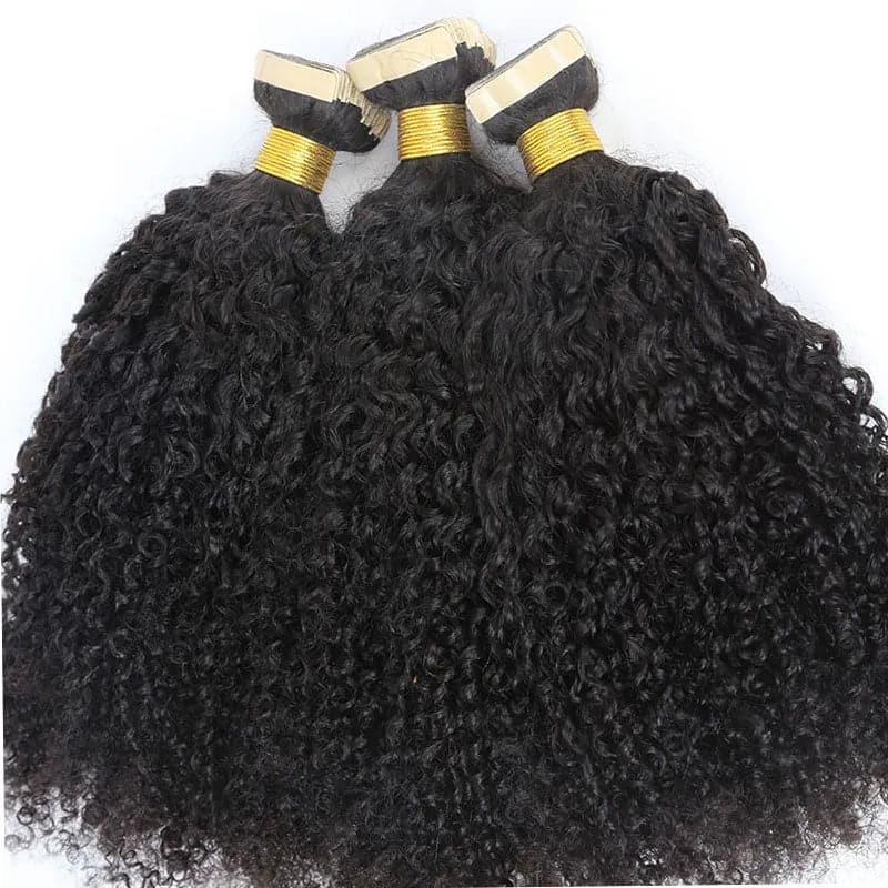 tape in hair extensions kinky curly