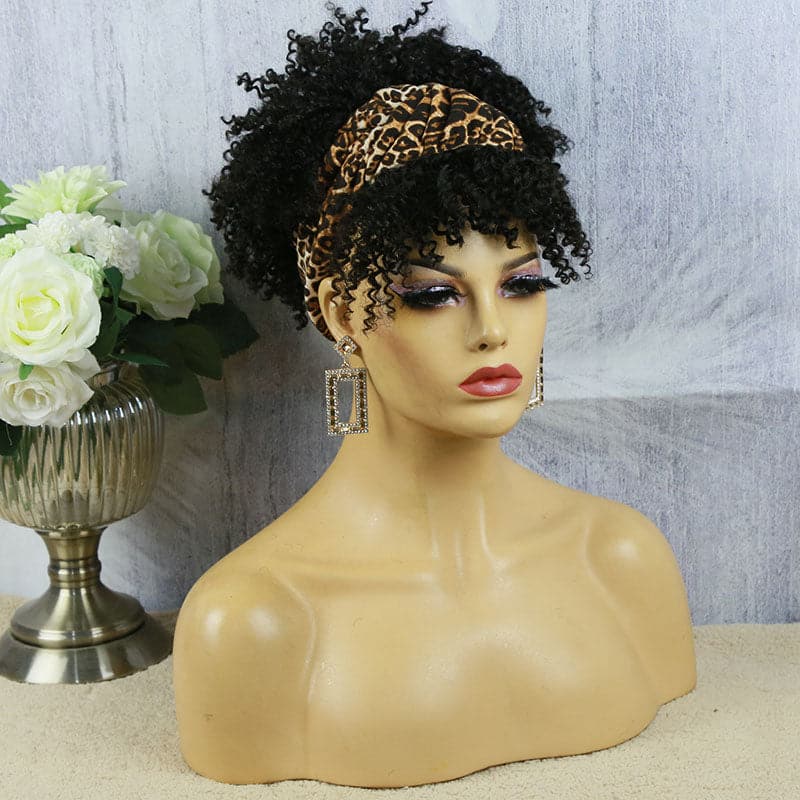 zola afro kinky curly wig with bangs 2