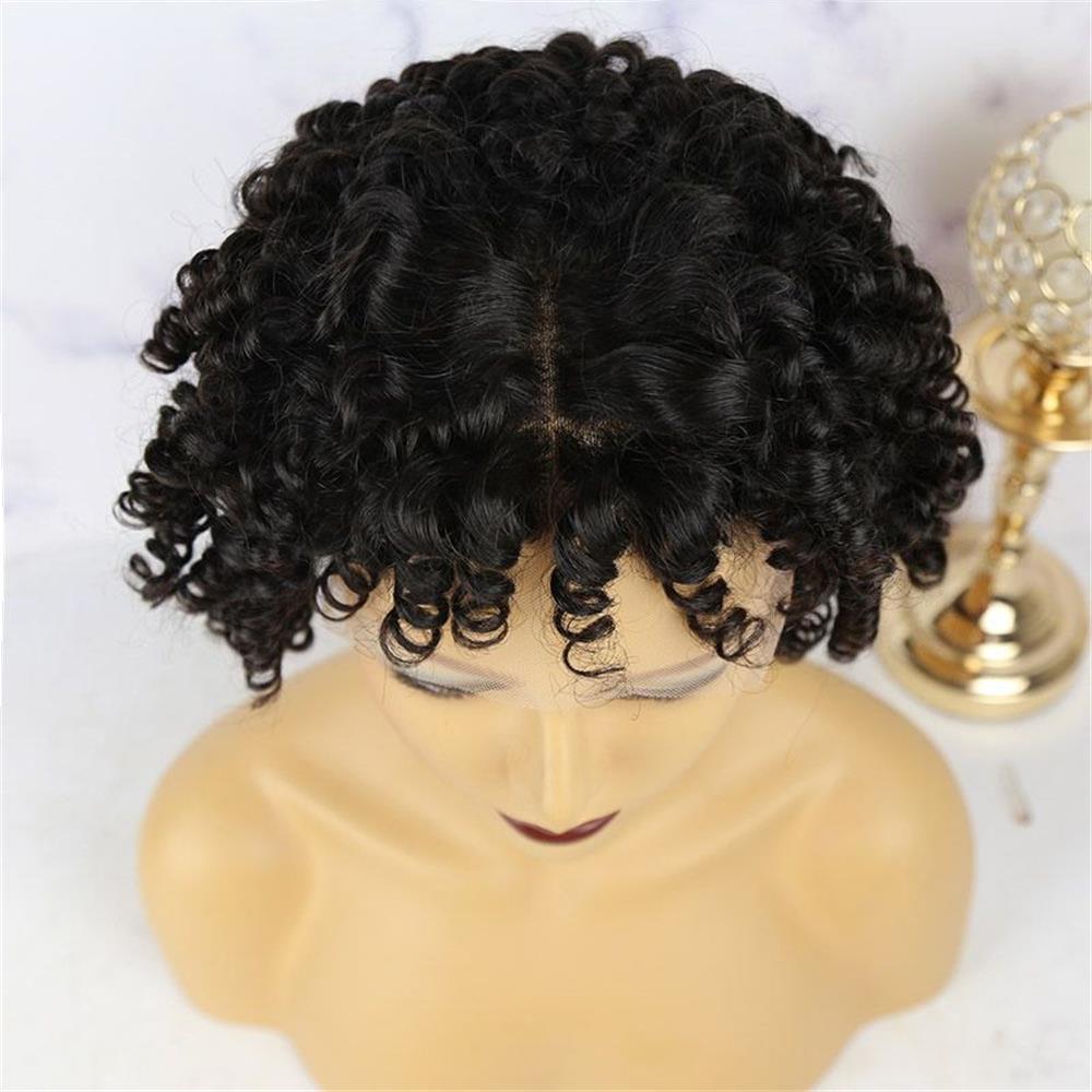 Curly Middle Part 13 X 6 Lace Front Wig 7