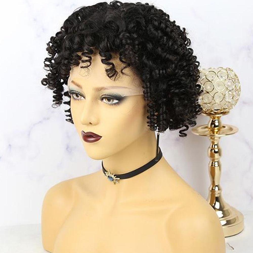 Curly Middle Part 13 X 6 Lace Front Wig 4