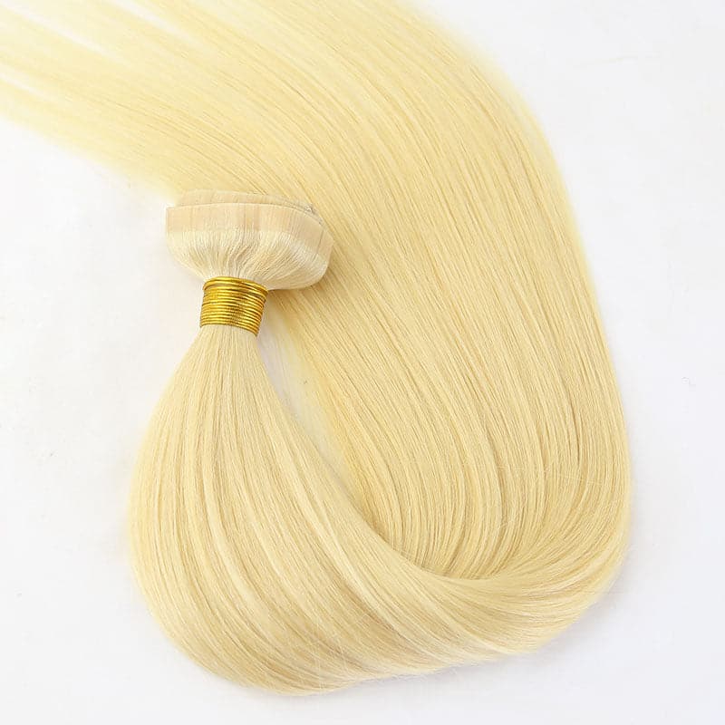 613 blonde 7parts/set pu clip in hair extensions