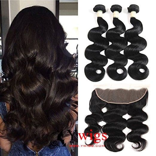 Body Wave Brazilian Hair Bundles HD Lace 13x4 Lace Frontal PLB04