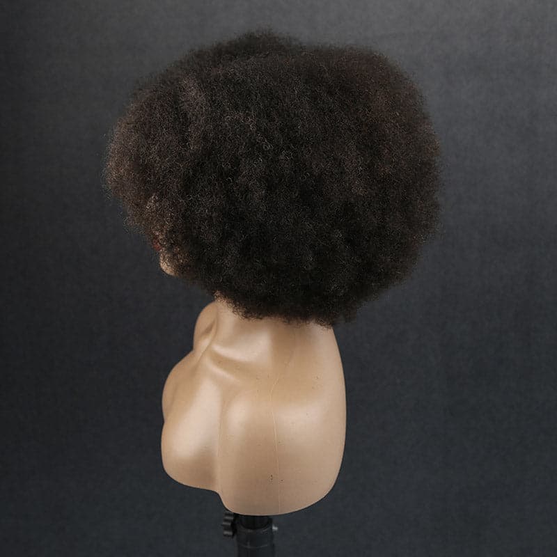 teenie weenie afro kinky curly human hair 13x6 lace front wig left side