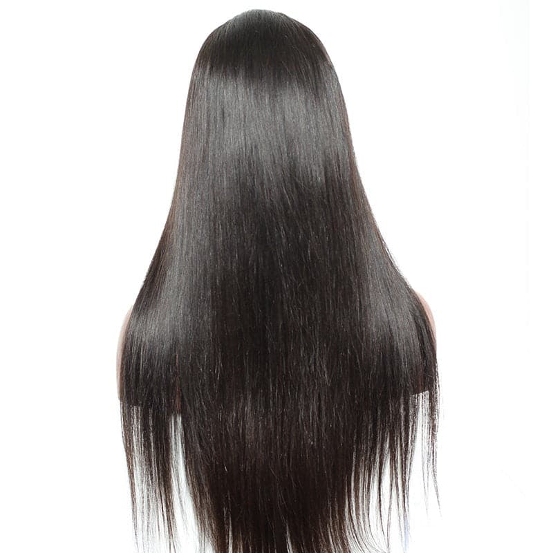 straight 360 lace front wig human hair 5