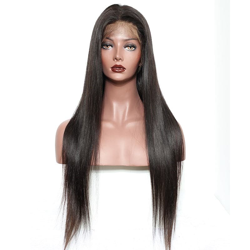 straight 360 lace front wig human hair 2