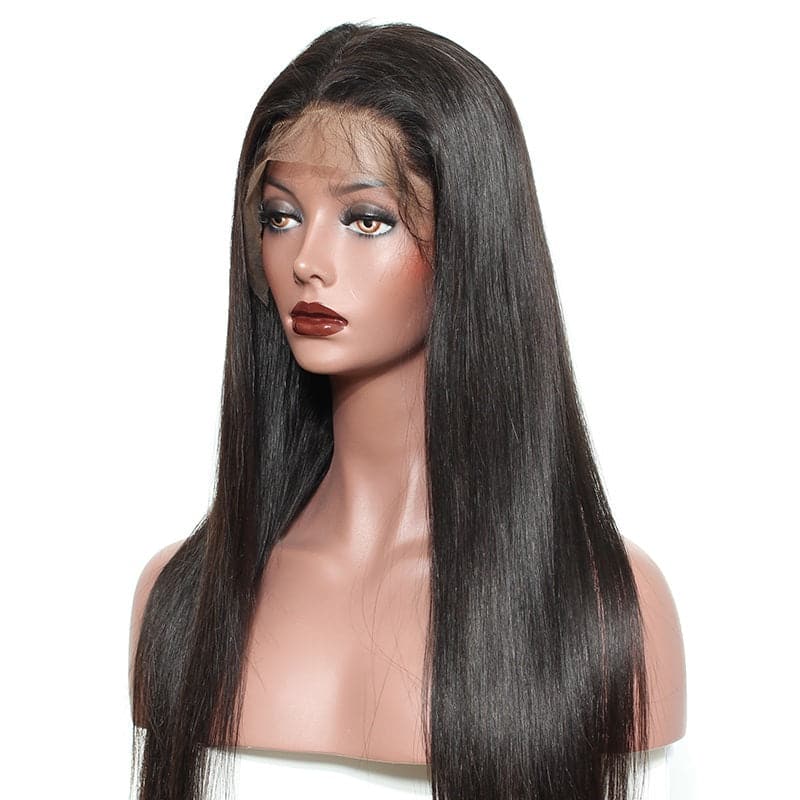 straight 360 lace front wig human hair 3