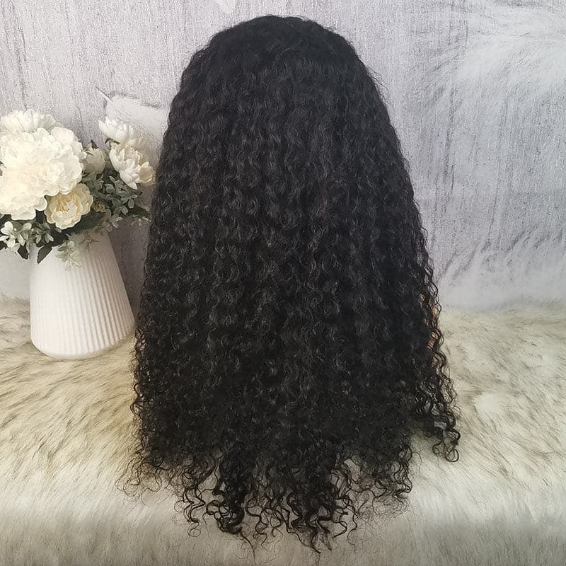 water wave clear lace 13x6 lace front wig 5