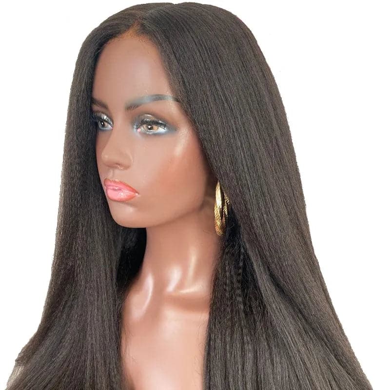  Yaki straight lace front wig with 5x5 closure